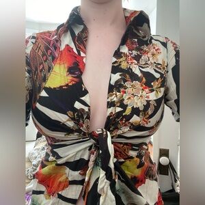 Vintage abstract tie top